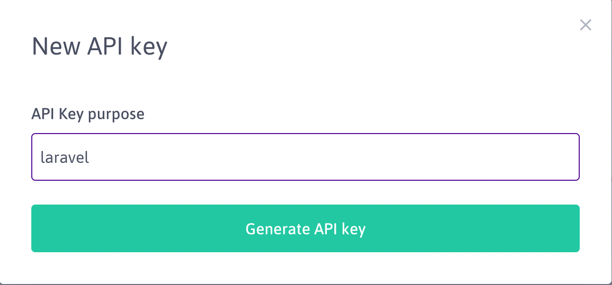 Einen API-Schlüssel erstellen