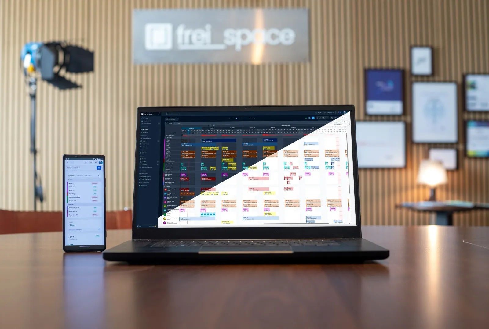 Screenshot von freispace