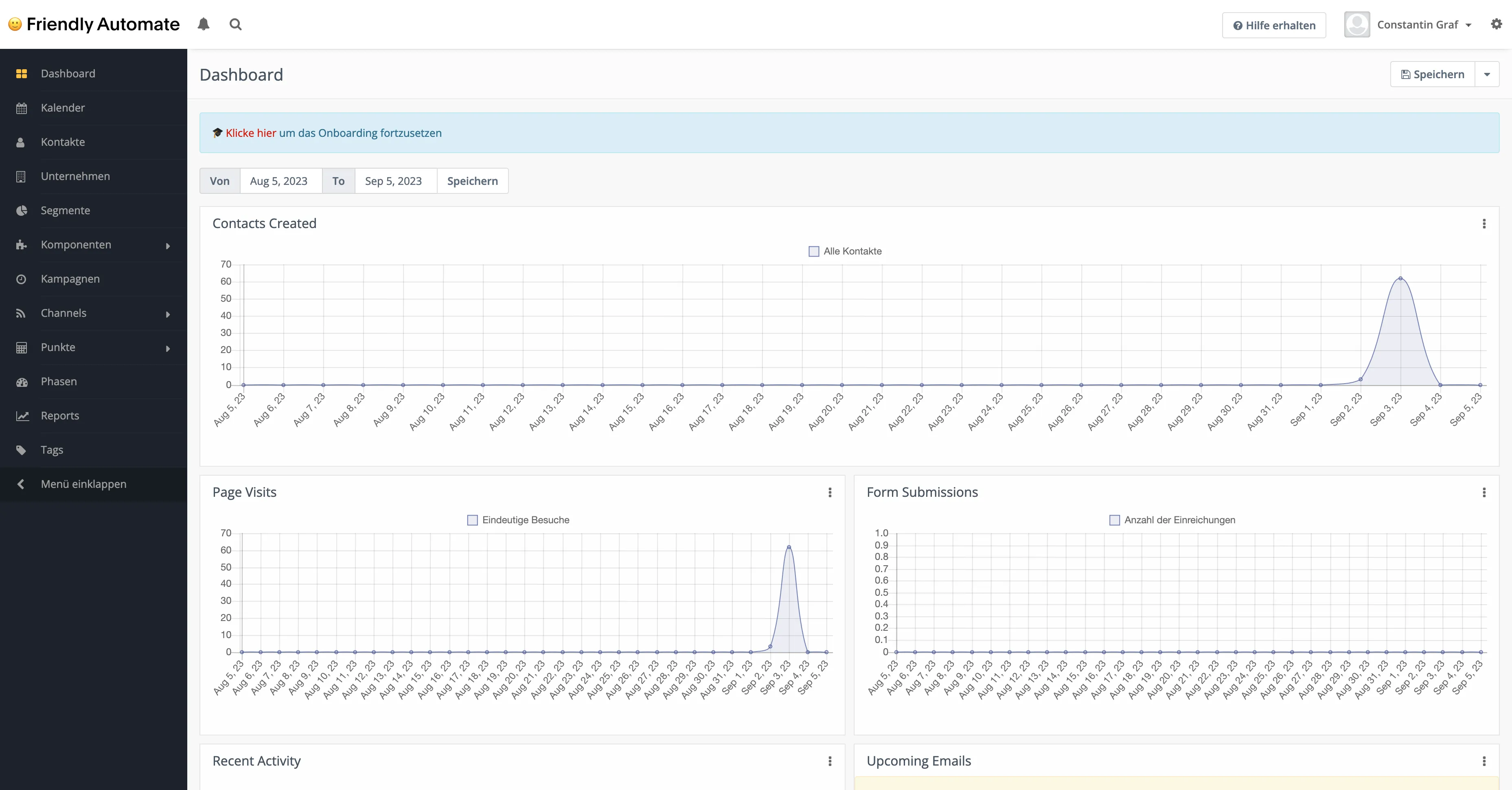 Screenshot of Friendly Automate