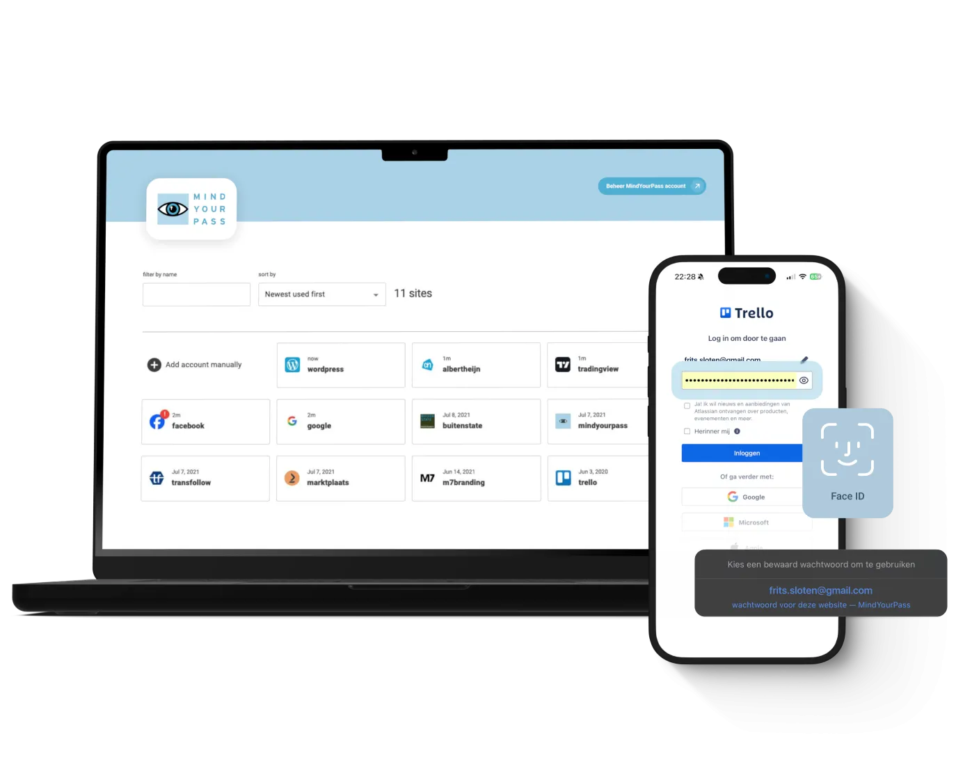 Screenshot of MindYourPass